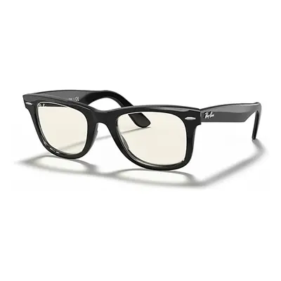 Ray-Ban Sunglasses Unisex Wayfarer Clear Evolve - Shiny Black Frame Grey Lenses 54-18