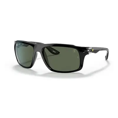 Ray-Ban Sunglasses Unisex Rb4364m Scuderia Ferrari Collection - Black Frame Green Lenses 60-17