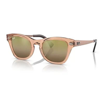 Ray-Ban Sunglasses Unisex Rb0707sm - Light Brown Frame Gold Lenses 50-21