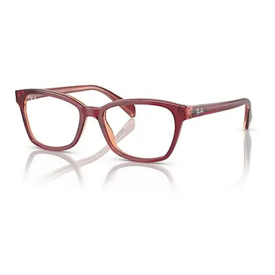 Ray-Ban Eyeglasses Children Rb1591 Optics Kids - Top Red & Violet & Orange Frame Demo Lens Lense