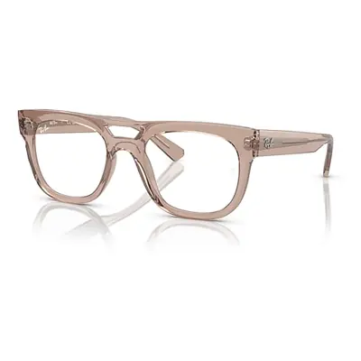 Ray-Ban Eyeglasses Unisex Lloyd Optics Bio-based - Transparent Light Brown Frame Demo Lens Lense