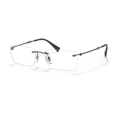 Ray-Ban Eyeglasses Unisex Rb8755 Optics - Gunmetal Frame Clear Lenses Polarized 54-17