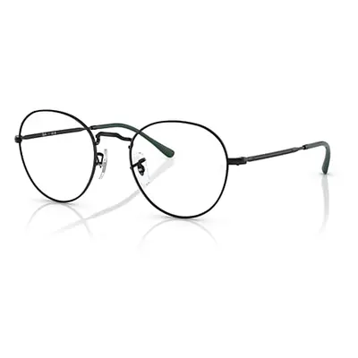 Ray-Ban Eyeglasses Unisex Round Metal Optics II - Black Frame Clear Lenses Polarized 51-20