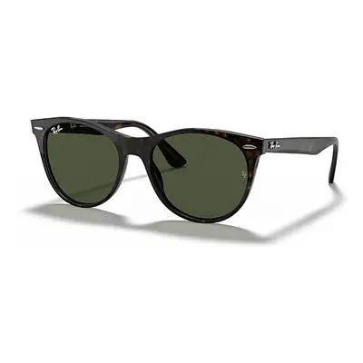 Ray-Ban Sunglasses Unisex Wayfarer II Classic - Tortoise Frame Green Lenses 55-18