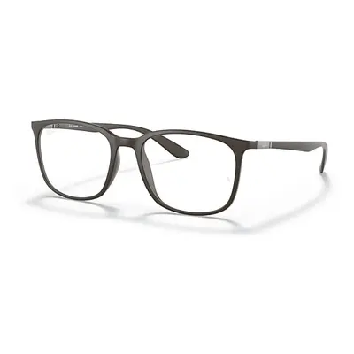 Ray-Ban Eyeglasses Unisex Rb7199 Optics - Brown Frame Clear Lenses Polarized 54-18