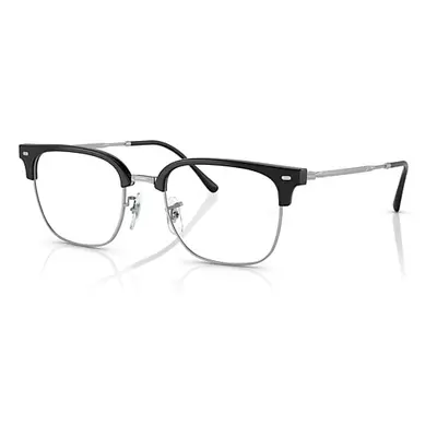 Ray-Ban Eyeglasses Unisex New Clubmaster Optics - Silver Frame Demo Lens Lenses Polarized 53-20