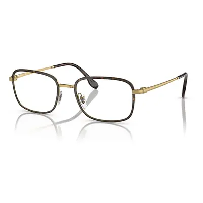 Ray-Ban Eyeglasses Man Rb6495 Optics - Gold Frame Clear Lenses Polarized 54-19