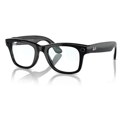 Ray-Ban AI Glasses | Meta Wayfarer Unisex Black Frame Clear Lenses 53-22 Facebook Glasses