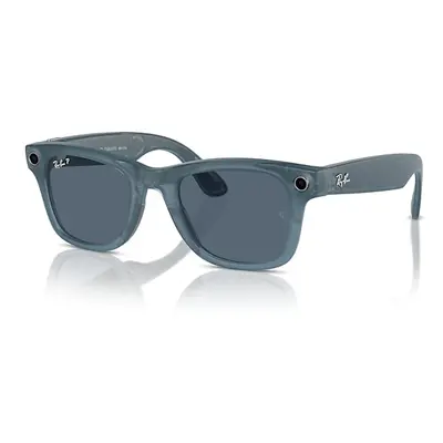 Ray-Ban AI Glasses | Meta Wayfarer Unisex Jeans Frame Blue Lenses 53-22 Facebook Glasses