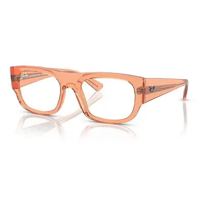 Ray-Ban Eyeglasses Unisex Kristin Optics Bio-based - Transparent Orange Frame Clear Lenses Polar