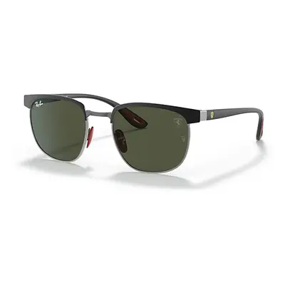 Ray-Ban Sunglasses Unisex Rb3698m Scuderia Ferrari Collection - Black Frame Green Lenses 53-20