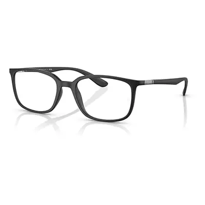 Ray-Ban Eyeglasses Unisex Rb7208 Optics - Black Frame Clear Lenses Polarized 52-18