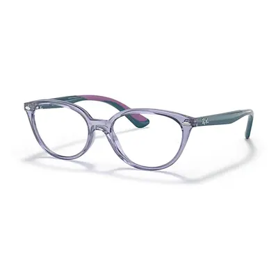 Ray-Ban Eyeglasses Children Rb1612 Optics Kids - Turquoise On Violet Frame Clear Lenses Polarize