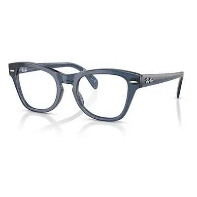 Ray-Ban Eyeglasses Unisex Rb0707 Optics - Transparent Blue Frame Clear Lenses Polarized 50-21