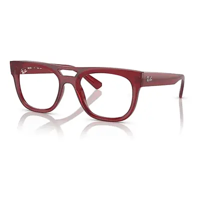 Ray-Ban Eyeglasses Unisex Lloyd Optics Bio-based - Transparent Red Frame Clear Lenses Polarized 