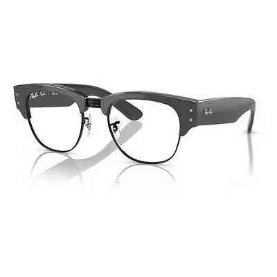 Ray-Ban Eyeglasses Unisex Mega Clubmaster Optics - Grey Frame Clear Lenses Polarized 50-21