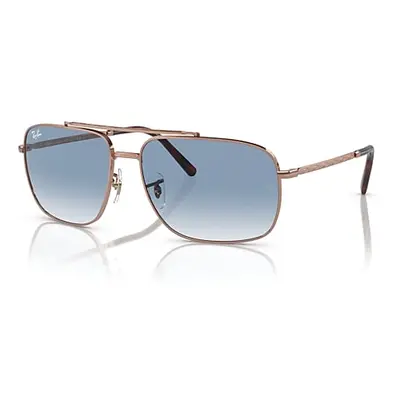 Ray-Ban Sunglasses Unisex Rb3796 - Rose Gold Frame Blue Lenses 62-15