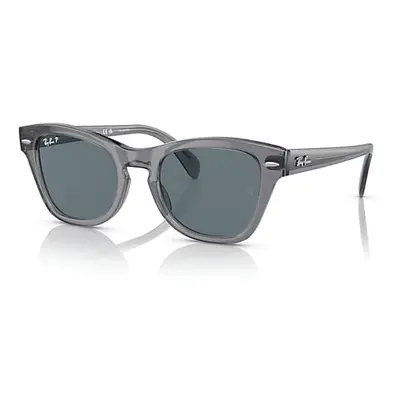 Ray-Ban Sunglasses Unisex Rb0707s - Transparent Grey Frame Blue Lenses Polarized 50-21