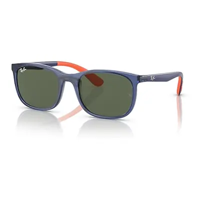 Ray-Ban Sunglasses Children Rb9076s Kids - Blue On Orange Frame Green Lenses 49-17