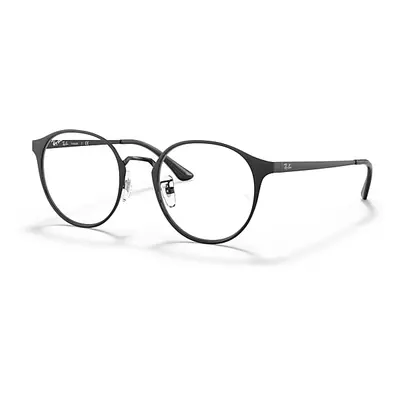 Ray-Ban Eyeglasses Unisex Rb8770 Optics - Black On Black Frame Demo Lens Lenses 50-21