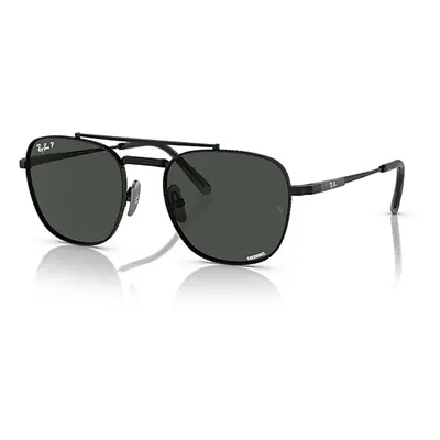 Ray-Ban Sunglasses Unisex Frank II Titanium - Black Frame Grey Lenses Polarized 54-20