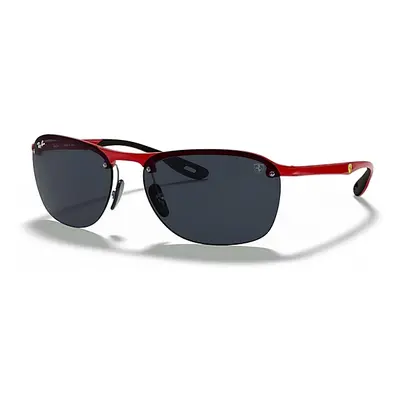 Ray-Ban Sunglasses Man Rb4302m Scuderia Ferrari Collection - Red Frame Grey Lenses 62-16