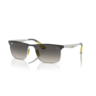 Ray-Ban Sunglasses Unisex Rb3726m Scuderia Ferrari Collection - Silver Frame Grey Lenses 57-18