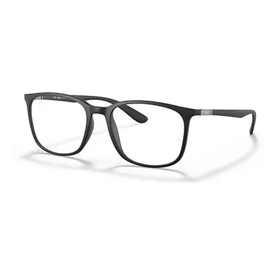 Ray-Ban Eyeglasses Unisex Rb7199 Optics - Black Frame Clear Lenses Polarized 54-18