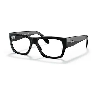 Ray-Ban Eyeglasses Unisex Nomad Optics - Black Frame Clear Lenses Polarized 54-17