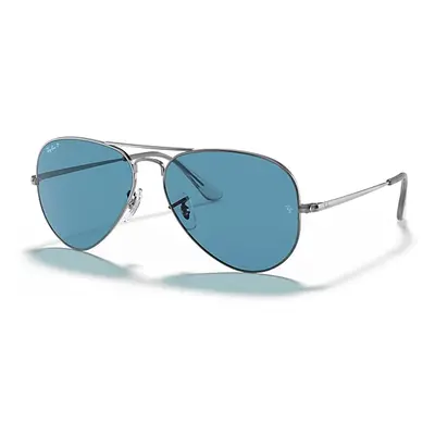 Ray-Ban Sunglasses Unisex Aviator Metal II - Gunmetal Frame Blue Lenses Polarized 62-14