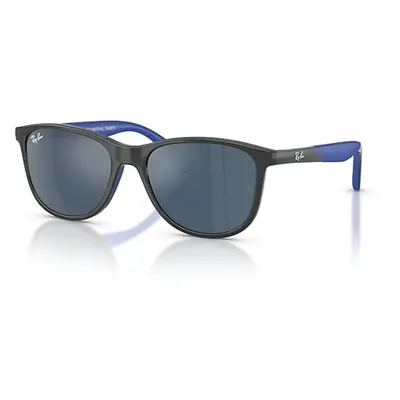 Ray-Ban Sunglasses Children Rb9077s Kids Bio-based - Grey On Rubber Blue Frame Blue Lenses 49-16