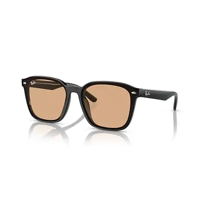 Ray-Ban Sunglasses Unisex Rb4392d - Black Frame Brown Lenses 66-17