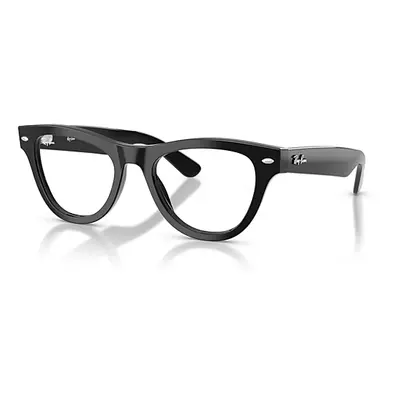 Ray-Ban Eyeglasses Woman Skyler Optics - Black Frame Clear Lenses Polarized 50-20