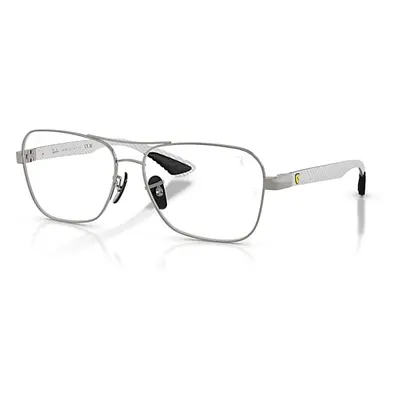 Ray-Ban Eyeglasses Unisex Rb8436m Optics Scuderia Ferrari Collection - Light Carbon Frame Clear 