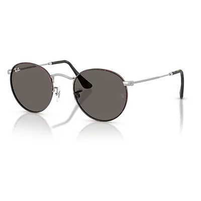 Ray-Ban Sunglasses Man Round Metal - Matte Silver Frame Grey Lenses 50-21