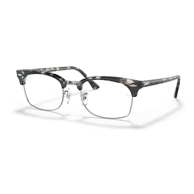 Ray-Ban Eyeglasses Unisex Clubmaster Square Optics - Havana Frame Clear Lenses 52-21