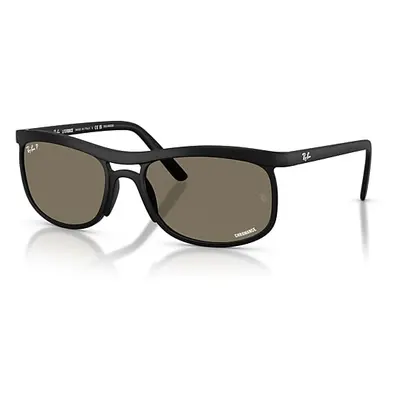 Ray-Ban Sunglasses Unisex Rb4452ch Chromance Liteforce - Sand Black Frame Grey Lenses Polarized 