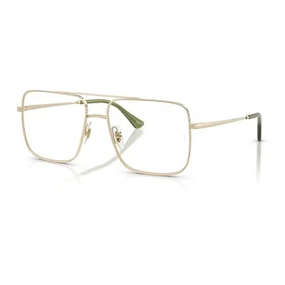 Ray-Ban Eyeglasses Unisex Ari Optics - Pale Gold Frame Clear Lenses Polarized 56-16