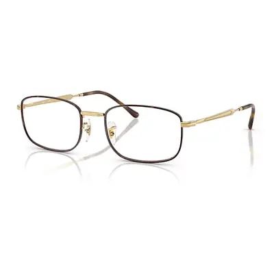 Ray-Ban Eyeglasses Unisex Rb6533 Optics - Arista Gold Frame Clear Lenses Polarized 52-19