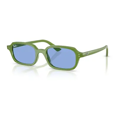 Ray-Ban Sunglasses Unisex Zuri Bio-based - Cloudy Jungle Green Frame Blue Lenses 52-19