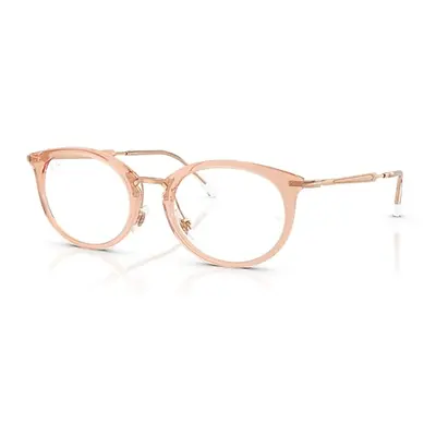 Ray-Ban Eyeglasses Unisex Rb7255 Optics - Rosegold Frame Clear Lenses Polarized 53-20