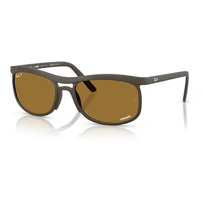 Ray-Ban Sunglasses Unisex Rb4452ch Chromance Liteforce - Sand Brown Frame Brown Lenses Polarized