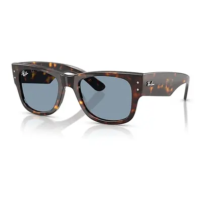 Ray-Ban Sunglasses Unisex Mega Wayfarer Summer Capsule - Havana Frame Blue Lenses 51-21