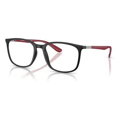 Ray-Ban Eyeglasses Unisex Rb7199 Optics Liteforce - Sand Red Frame Clear Lenses Polarized 52-18