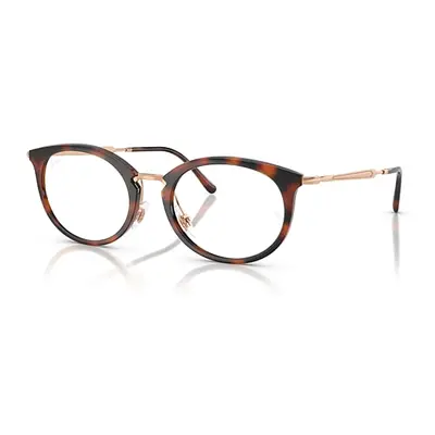 Ray-Ban Eyeglasses Unisex Rb7255 Optics - Rosegold Frame Clear Lenses Polarized 51-20