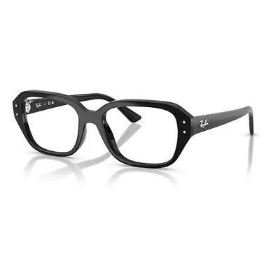 Ray-Ban Eyeglasses Unisex Shea Optics Bio-based - Black Frame Clear Lenses Polarized 51-18