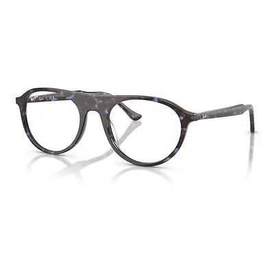 Ray-Ban Eyeglasses Unisex Rb5441 Optics - Havana Blue Tortoiseshell Frame Clear Lenses Polarized