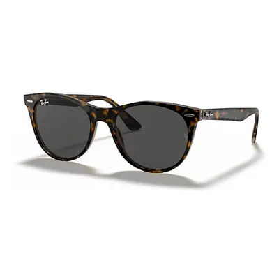 Ray-Ban Sunglasses Unisex Wayfarer II Classic - Havana On Transparent Brown Frame Grey Lenses 55