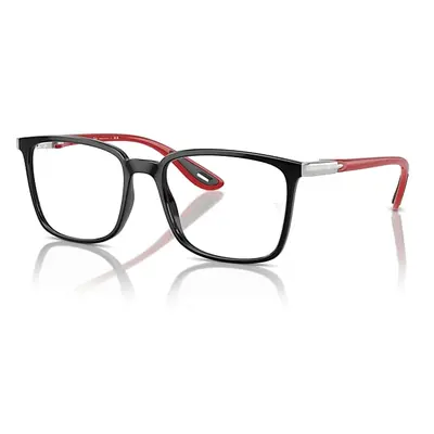 Ray-Ban Eyeglasses Unisex Rb7240m Optics Scuderia Ferrari Collection - Red Frame Clear Lenses Po