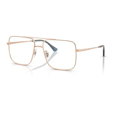 Ray-Ban Eyeglasses Unisex Ari Optics - Rose Gold Frame Clear Lenses Polarized 54-16